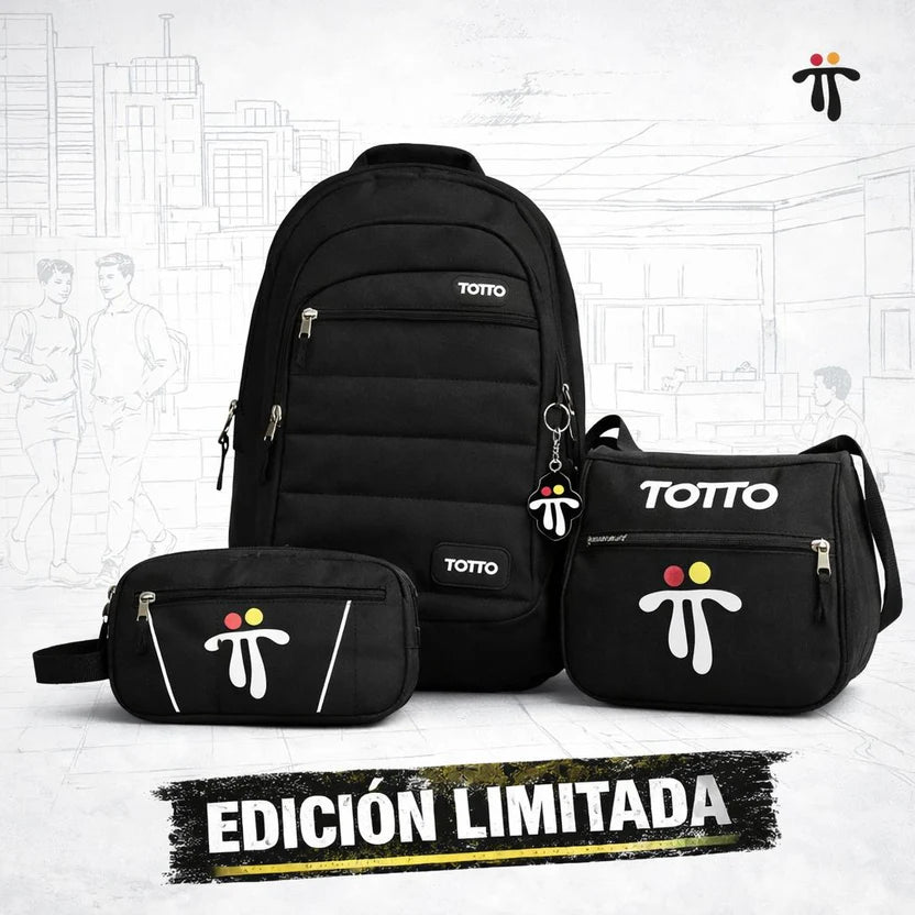 MORRAL TOTTO + GRATIS LONCHERA Y CARTUCHERA