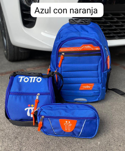 MORRAL TOTTO + GRATIS LONCHERA Y CARTUCHERA
