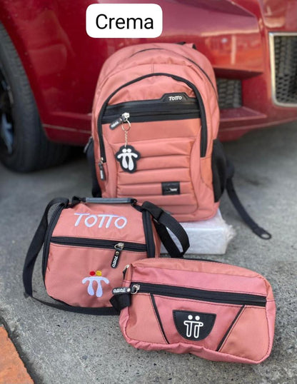 MORRAL TOTTO + GRATIS LONCHERA Y CARTUCHERA