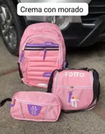 MORRAL TOTTO + GRATIS LONCHERA Y CARTUCHERA
