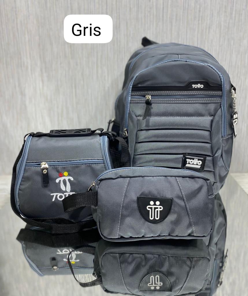 MORRAL TOTTO + GRATIS LONCHERA Y CARTUCHERA
