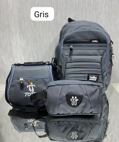 MORRAL TOTTO + GRATIS LONCHERA Y CARTUCHERA