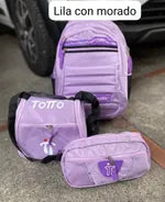 MORRAL TOTTO + GRATIS LONCHERA Y CARTUCHERA
