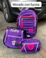 MORRAL TOTTO + GRATIS LONCHERA Y CARTUCHERA