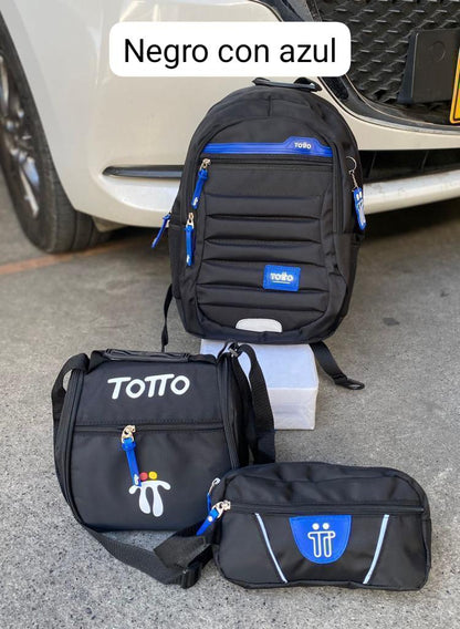 MORRAL TOTTO + GRATIS LONCHERA Y CARTUCHERA