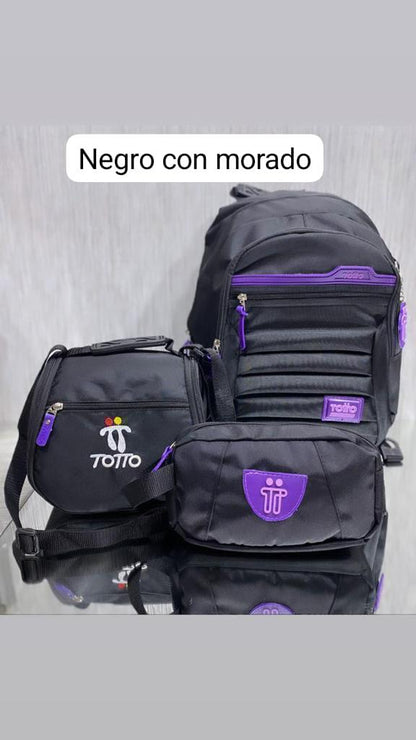 MORRAL TOTTO + GRATIS LONCHERA Y CARTUCHERA