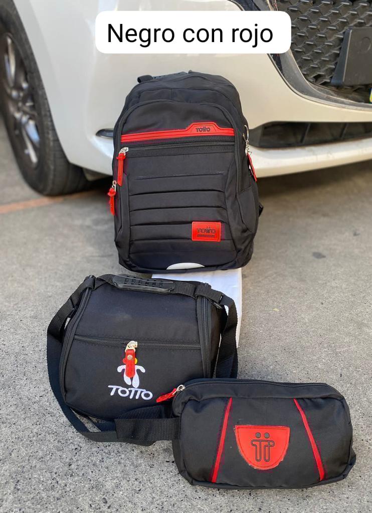 MORRAL TOTTO + GRATIS LONCHERA Y CARTUCHERA