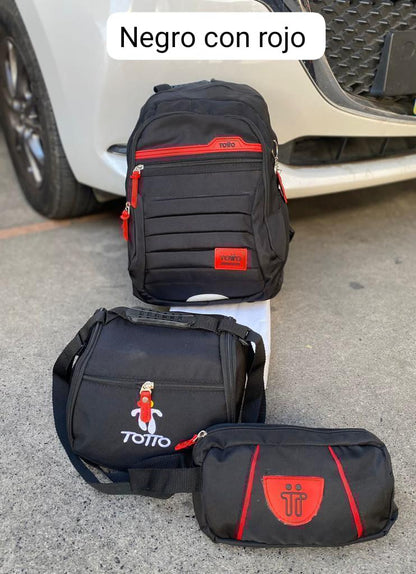 MORRAL TOTTO + GRATIS LONCHERA Y CARTUCHERA