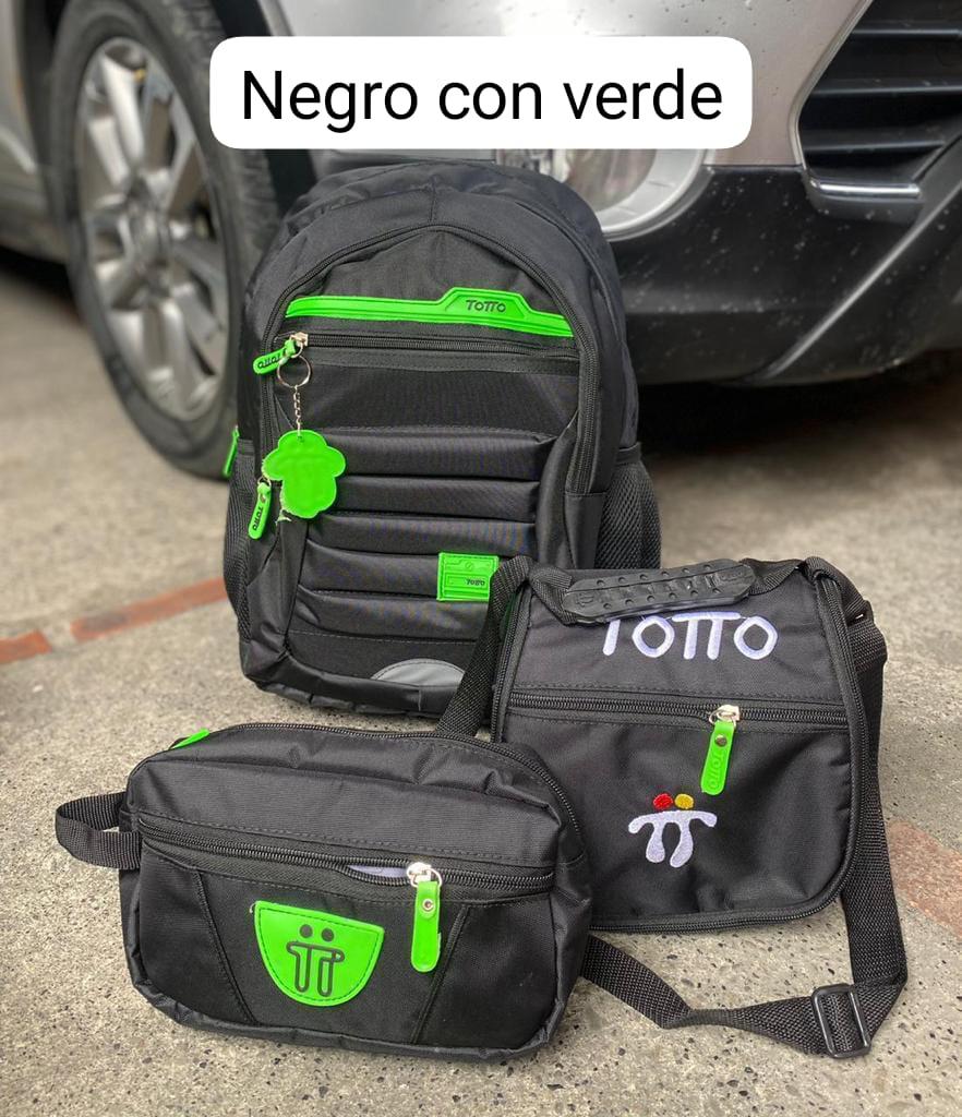 MORRAL TOTTO + GRATIS LONCHERA Y CARTUCHERA