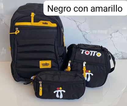 MORRAL TOTTO + GRATIS LONCHERA Y CARTUCHERA